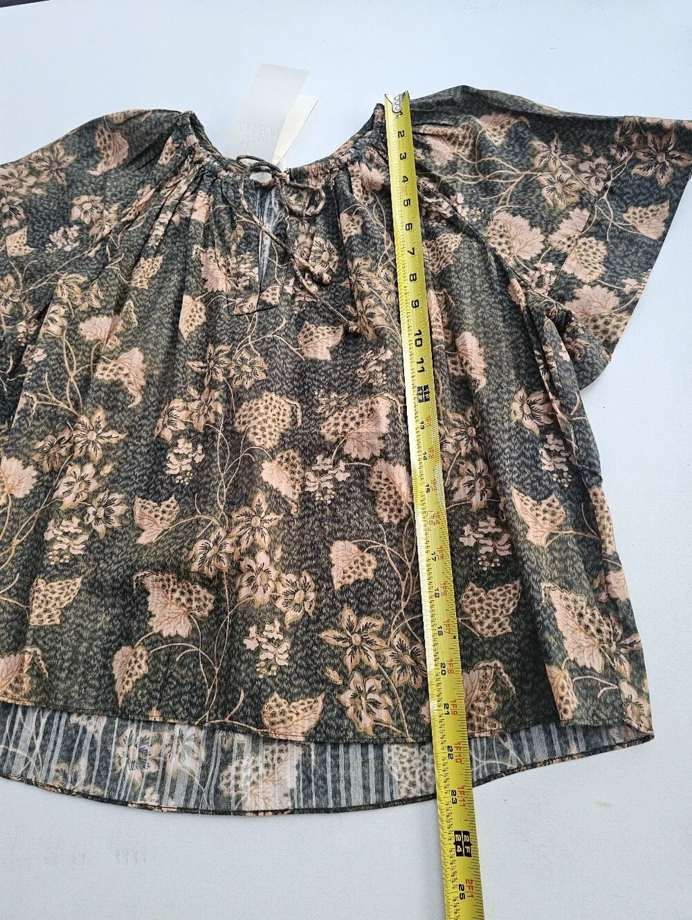Ulla Johnson Sena Short Sleeve Cotton Blend Top